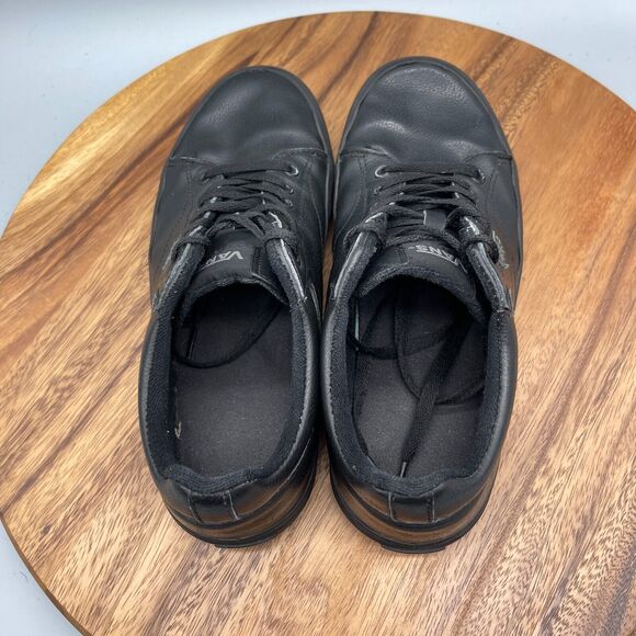 Vans Shoes Mens Size 9.5 Black Leather 500714 Skate Boarding Sneakers - Picture 5 of 8